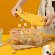 Household Ice Cube Mold Net Red Ice Tray Ice Box Frozen Grape Ice Hockey Artifact Dormitory Ice Maker Ice Storage Box