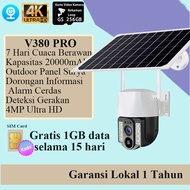 V380 PRO Solar CCTV 4MP Capacity Outdoor Capacity 20000mAb Waterproof IP66 Night Vision