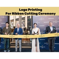 Logo Printing Ribbon Cutting Ceremony Grand Opening Ribbon Pembukaan Kedai Baru