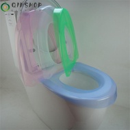 QINSHOP Toilet Seat Cover  Washable Pure Color Pad Bidet Cover
