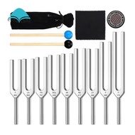 Tuning Fork Set for Yoga& Sleep-for Mental Focus, Relaxation 9 Chakra Frequencies(174hz to 963hz), I