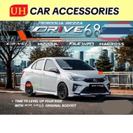 PERODUA BEZZA 2022 - 2025 FACELIFT ORIGINAL THAILAND DRIVE68 ABS BODYKIT SPOILER WITH PAINT