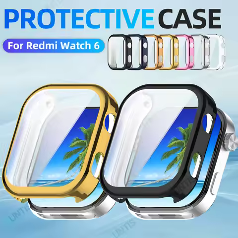 Screen Protector Case For Xiaomi Redmi Watch 6 Soft Tpu Face Cover All-Around Protective Bumper For
