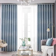 Floral Blackout Curtain Langsir Sliding Door Window 2/3 Panel High Blackout Langsir for living room 