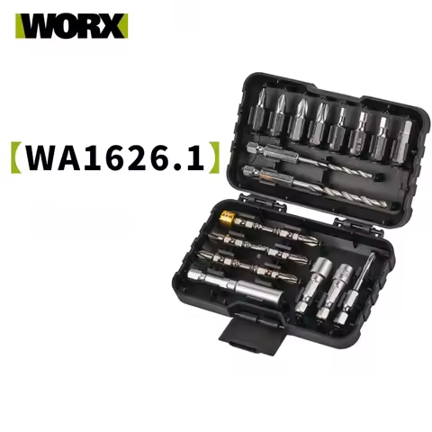 Original Worx WA1626.1 Drill Bits Set with Phillips Hexagon Torx Extend Rod Twist Sleeve Hole Bit