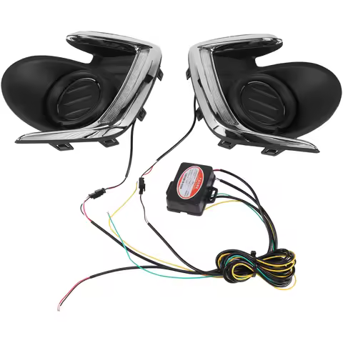 LED DRL Daylight Daytime Running Lights Front Fog Light Lamp for Mitsubishi Attrage Mirage G4 2012-2