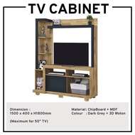 TV Cabinet TV Console Living Hall Cabinet Media Storage Cabinet TV Rack 150cm