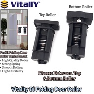 Vitally Bi Folding Door Roller / Bi-Fold Toilet Door Flip Door Roller Replacement Door Hardware Acce
