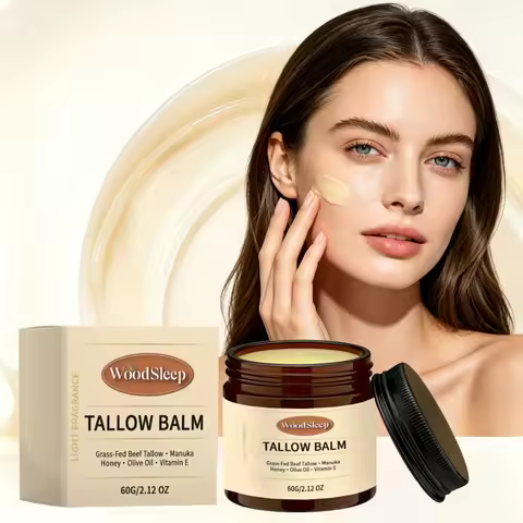 Tallow Moisturizing Skin Balm Olive Vitamin E Natural Nourishing Face Body Deep Brighten Care Grass 