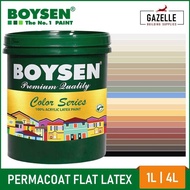 Boysen Color Series Peroat Flat Latex Acrylic Latex Paint 1L / 4L Tulle White Winter Morning Cream