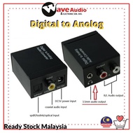 Digital Optical to Analog Audio Converter SPDIF Coaxial Toslink RCA