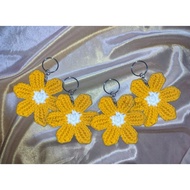 Crochet Flower Keychain | Crochet by Ashley