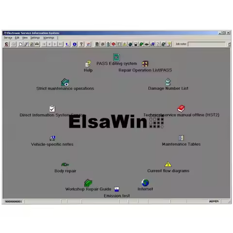 2024 Hot Sale Auto Repair Software ElsaWin 6.0 Latest 80gb Hdd Hard Disk Newest For V-W For Audi Els