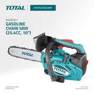TOTAL Gasoline Chain Saw 1.0HP 2-Stroke Engine (10"/700W25.4cc/230ml Fuel Tank/160ml Oil Tank) TG526