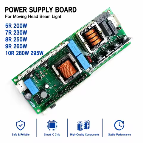 Stage Lighting Ballast Power Supply for 7R 9R 10R 16R 17R Moving Head Light 230W 250W 260W 295W 330W