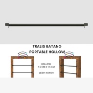 Portable Hollow Window Grille 1.5 cm x 1.5 cm Length 20-100 cm