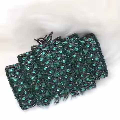 Large Hollow Rhinestone Clutch Dinner Bag Dress Banquet Clutch Handbags For Woman Diamond Evening Ba
