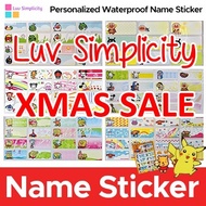 Christmas Gift / XMAS SALE / Personalized Waterproof Name Sticker / Christmas Day Gift