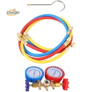 【caesarA8】Manifold Gauge Set, 3 Way AC Diagnostic Manifold Gauge Set for R410A/R22/R134A/R404A Refri