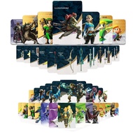 40Pcs Zelda Tears of the Kingdom Ganondorf Switch Amiibo NFC Linkage Card Latest Paragliding Ghost God Sword Equipment Crossover Card