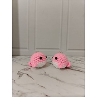 GANTUNGAN Knitted whale key chain crochet whale/ amigurumi whale / keychain