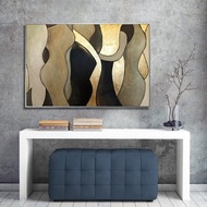 人類剪影抽象藝術作品手繪藝術品訂製油畫