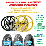 SPORT RIM ENKEI SP522 LCV8 LC135 125ZR Y15 Y16 LAGENDA EGO NOUVO RS150 RSX EX5 DREAM WAVE DASH
