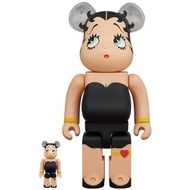【新貨預訂】BE@RBRICK Betty Boop 貝蒂娃娃 (TM) BLACK Ver. 100％ ＆ 400％ 套裝 BE@RBRICK Betty Boop(TM) BLACK Ver. 1