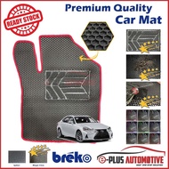 Hexagon High Quality Car Floor Mat and Carpet (5 Seaters) Compatible With Breko Lexus IS300 2014-202