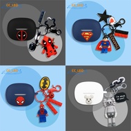 For JEEP EW011 Case Creative Cartoon Metal Pendant Cute Keychain Silicone Soft Case Suitable for JEE