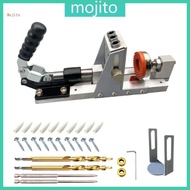 Mojito Pocket Hole Jig 15 Degree Drill Guide Kit Woodworking Punch Locator Positioner
