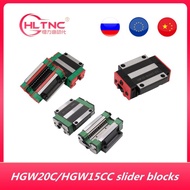 4PCS HGW20CC HGW15CC flang slider block match use HIWIN HGR20 linear guide for linear rail CNC diy p