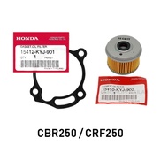 1SET HONDA CBR250 OIL FILTER + GASKET // 15412-KYJ-901 PENAPIS COVER CAP TUDUNG CBR250R CBR 250 CBR-