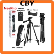 Neepho NP-8810 camera tripod high grade aluminum frame 1.5m high load 3kg, with bag and bluetooth
