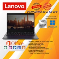 Lenovo L13 G1 Intel Core i7 10610u 16GB DDR4 512GB NVMe SSD Refurbished Laptop