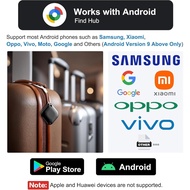Air Tracker Tag for Android, Tags-4 Pack Luggage Tracker with 4 Case, Works via Google Find Hub App,