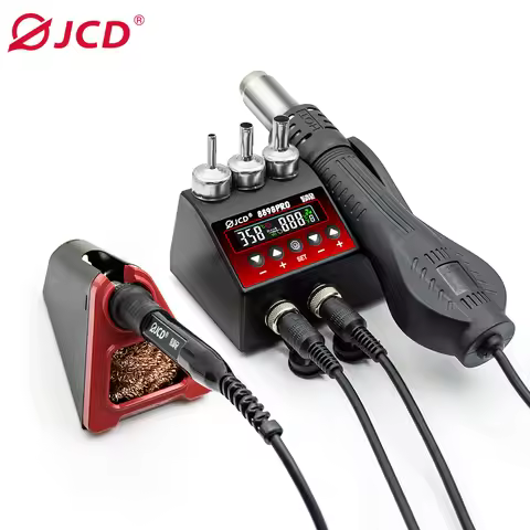JCD 8898Pro 2 in 1 Soldering Station LCD Digital Display Welding Rework Station Wall-mounted Phone B