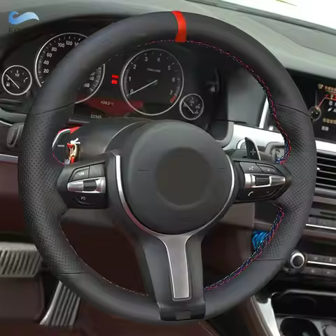For BMW M Sport F10 F12 F20 F30 F31 F32 F34 F45 F39 F48 F25 F26 F15 F16 Car Steering Wheel Leather C