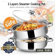 2 Level Steamer Pot / 2 Level Stainless Stell Pot
