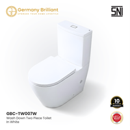 Germany Brilliant Closet Washdown Kloset Duduk Toilet Jarak AS 16-25cm GBC-TW007 Series