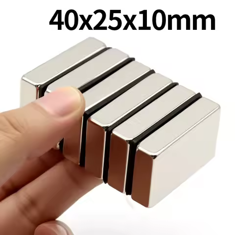 40x25x10mm Super Strong Neodymium Magnet N35 NdfeB Permanent Magnetic imanes Block Powerful Magnets 
