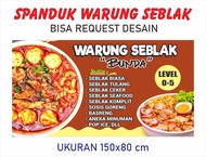 Spanduk Warung Seblak Biasa Request Nama & Menu