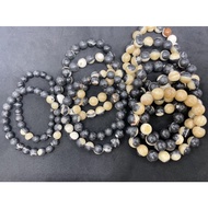 D7798 Natural Thai Dragon Palace Relic Raw Ore Black Diamond Bright Bracelet