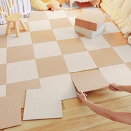 10Pcs Self Adhesive Carpet Tiles 12x12 Inch Non-Slip Carpet Floor Tiles Flooring Use Easy DIY Instal