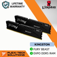 Flexi Tech KINGSTON FURY Beast DDR5 Memory RAM EXPO AMD Optimized 5200MHz / 5600MHz / 6000MHz Up tp 