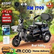 RydoEbike🔥 2025 New 3Roda Ebike Basikal elektrik promo terhad 20A1800W 110km load 300kg dewasa Elect