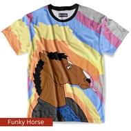 OXVAL T-Shirt Men's Fullprint T-Shirt - Funky Horse