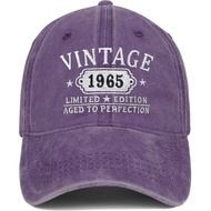 Happy 60th Birthday Gifts for Women Man Vintage 1965 Baseball Cap Funny Gifts Ideas