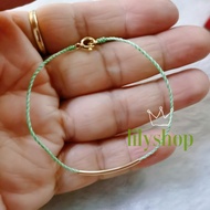 Lucky us10k gold and 71 string jewelry bracelet