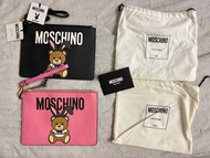 MOSCHINO x PLAYBOY 聯名 粉紅色 兔耳 泰迪熊 熊寶寶 手提包 手拿包